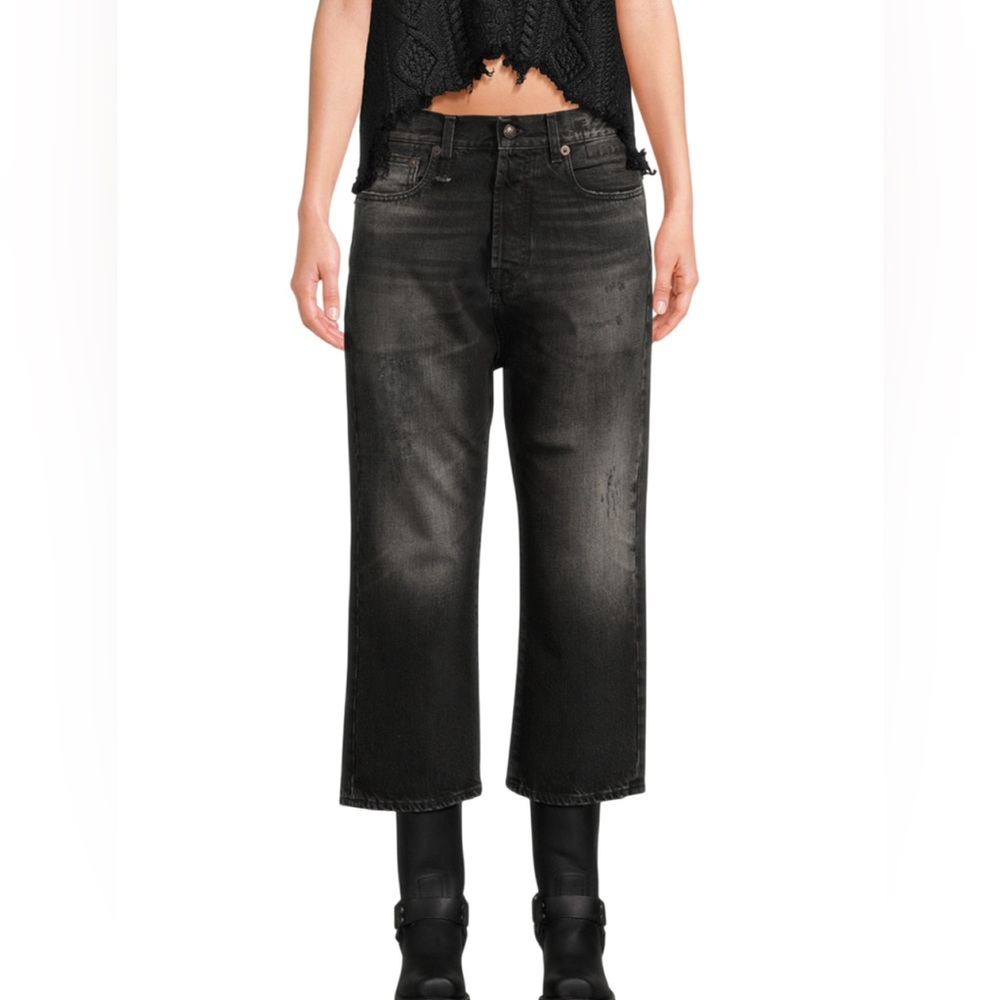 R13 Tailored Drop Jake Black Jeans | Iconic Drop Fit | Italian-Made SZ 30
